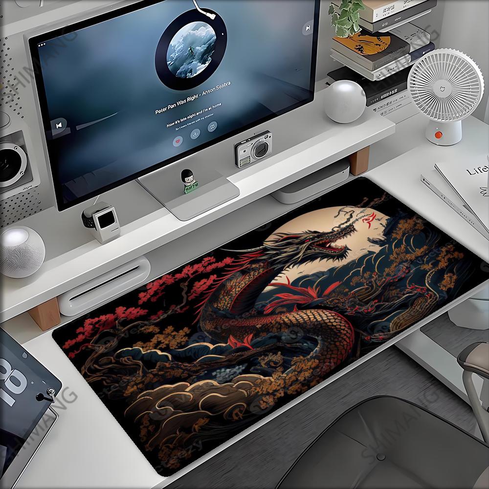 Dragon Mouse Pad Desk Mat Office Rug Mouse Mat Mause Pad Xxl totem Big Mousepepad Gaming Accessories Mausepad Deskmamer Mousepad