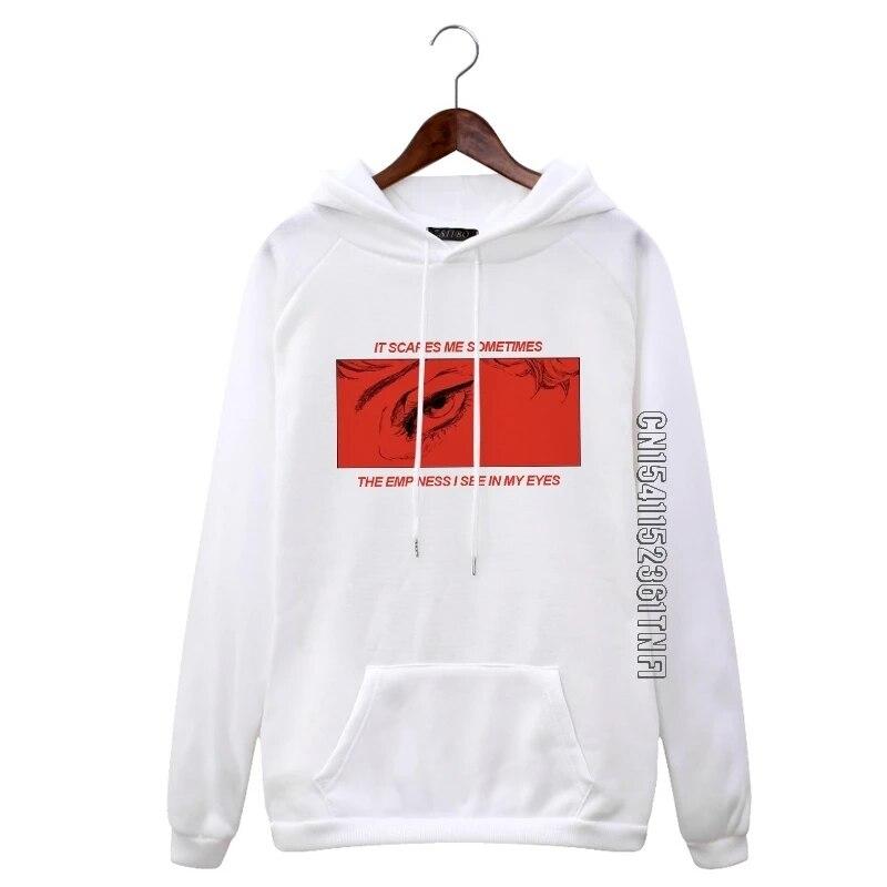 The Empiness I See In My Eyes Streetwear Hip Hop Hoodie Women's Hooded Sweatshirt Oversize Loose Harajuku Women's Hoodie