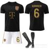2526 Club No. 9 Camiseta Kane Deportiva Negra Conjunto de Fútbol Edición 125 Aniversario del Bayern
