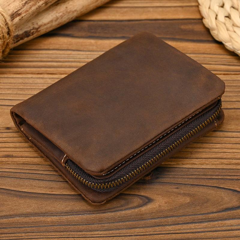 Vintage Male Purse Genuine Leather Cowskin Short Wallet For Men Retro Fashion Business Wallet Mans Card Holder Coin Wallets