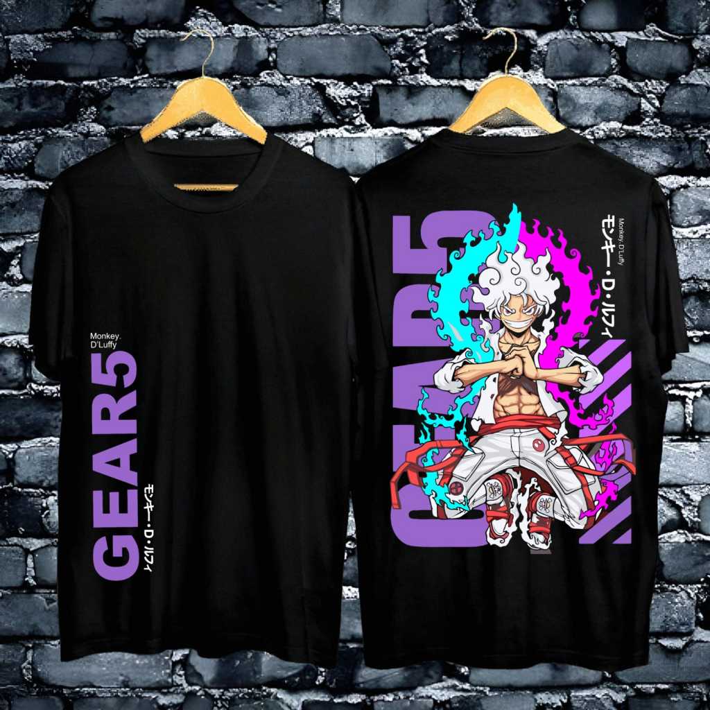 Japanese Animation ONE PIECE Men's Cotton T-shirt Summer New Retro Fashion Men's and Women's Streetwear