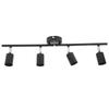 Tracking Lights Ceiling LED 4 60W Adjustable Angle Foldable Matte Black 4 Light Tracking Lighting for Bedroom Hotel