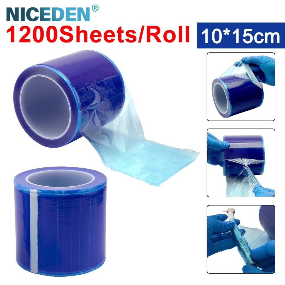 Niceden Microblading Tattoo Makeup 1200 Sheets Tattoo Barrier Film Roll Tape Disposable Protective PE Dental Film
