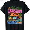 True North Vbs Trusting Jesus In A Wild World Summer Camp T Shirt Vintage Homme Top For Everyday Wear Soft