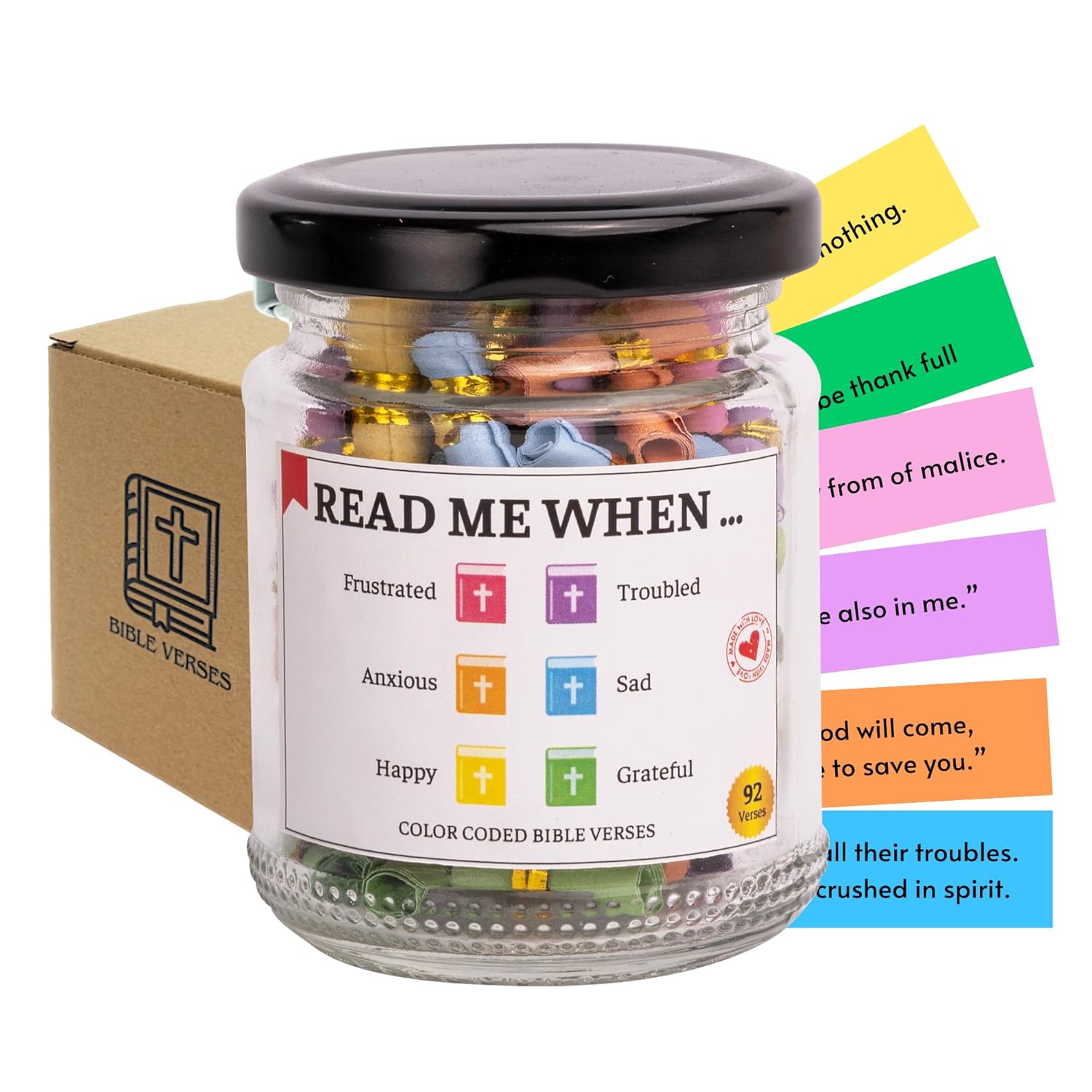 

Bible Verse Jar Read Me When Bible Verses Jar Christian Gifts Birthday Gifts Bible Accessories Prayer Jar Christian Gifts