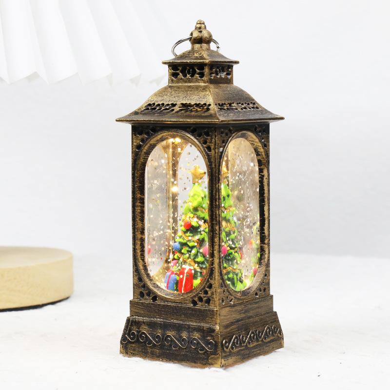Christmas Decorations Crystal Lamp Christmas Night Light Old Man Style Lamp Gift Desktop Decoration Atmosphere Glow