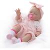 Cloveray 22-Inch Reborn Baby Doll Cute Handmade Realistic Newborn Doll with Changeable Clothes for Collectors and Gifts