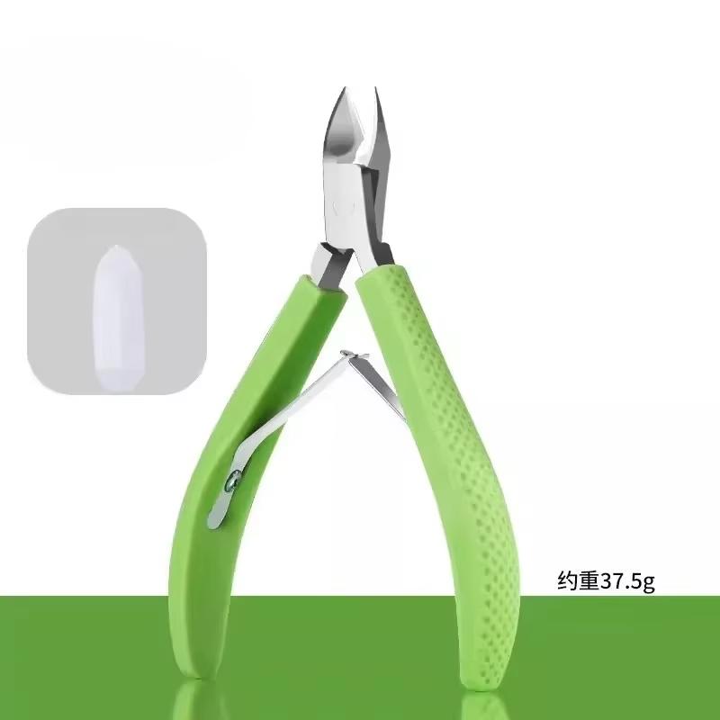 

Stainless Steel Nail Cutter Scissor Nippers Muti Function Cuticle Pusher Remover Nail Care Manicure Dead Skin Remover Trimmer светло-зеленый