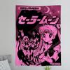 Sailor Moons Comic Cover Hanging Bohemian Tapestry Hanging Tarot Hippie Wall Rugs Dorm Japanese Tapestry