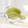 Dual-Layer Drain Basket with Ergonomic Handle Large Capacity BPA Free Multi-Purpose Fruit