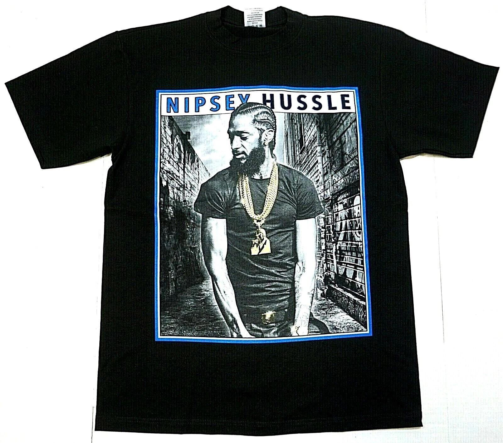 

NIPSEY HUSSLE T-shirt LA Crenshaw Rap Hip Hop HU$$LE Tee Men s 100% Cotton New 3XL