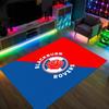 Blackburn Rovers Football Design Crystal Velvet Carpet Cozy Non?Slip Printed Rug For Bedroom Living Room Entrance
