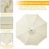 Waterproof Parasol Umbrella Cover Parasol Replacement Cloth Sun Shade Sail for 6/8Ribs Outdoor Patio Garden Parasol Canopy Cover