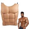 Kostým s nahou pletí Falešný Muscle Masquerade Kostým Tricky Prop Cosplay Fake Macho Chest
