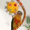 Juguete Colgante Colorido para Pájaros Bola de Goma Masticable Juguete Masticable para Loros Para la Jaula de Loros Enriquecimiento y Entretenimiento