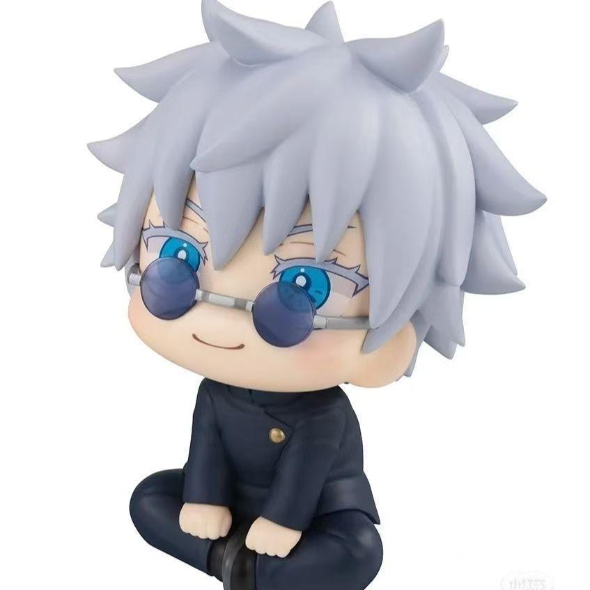 Figura Anime Jujutsu Kaisen de 10 cm Look Up Figura de Acción Chousou Versión Q Satoru Gojo/Geto Suguru Figurita PVC Colección Juguetes
