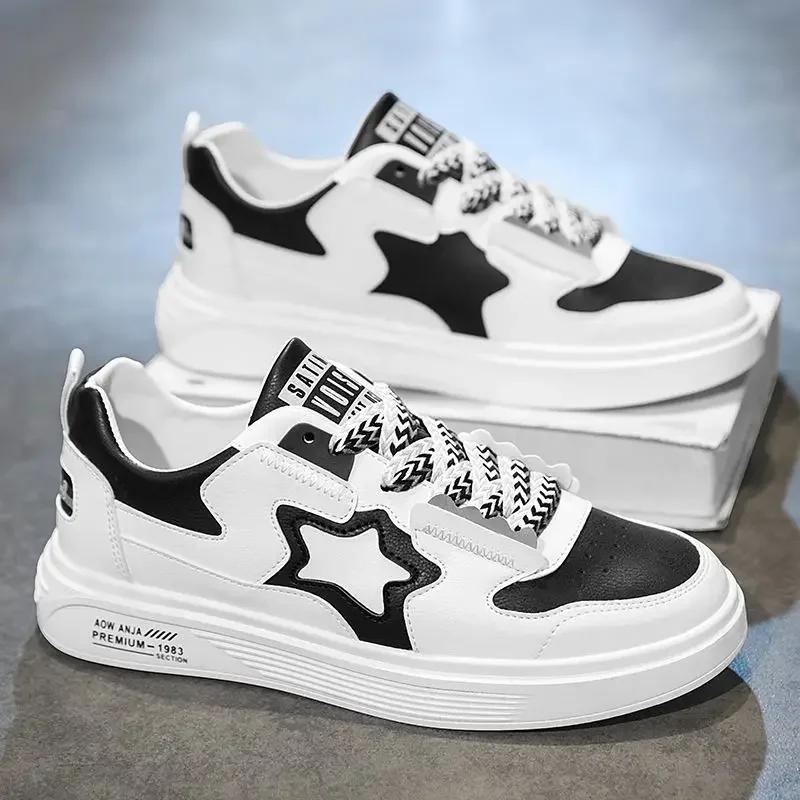 Casual Board Shoe Trends 2024 Vulcanize Shoes for Men Lightweight Leisure Trend Designer Luxury Adults Common Work Sneakers Man