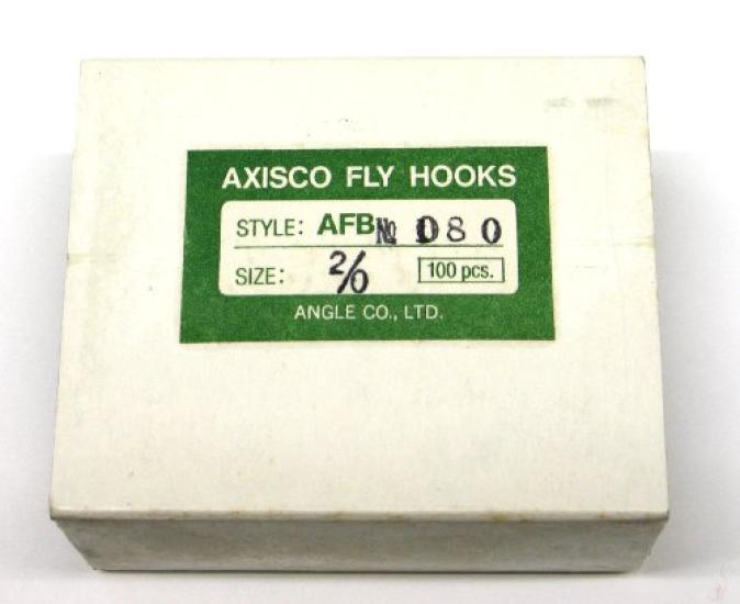 AXISCO Fly Hooks AFB Fishing Hooks (100-Pack) 080-#2/0