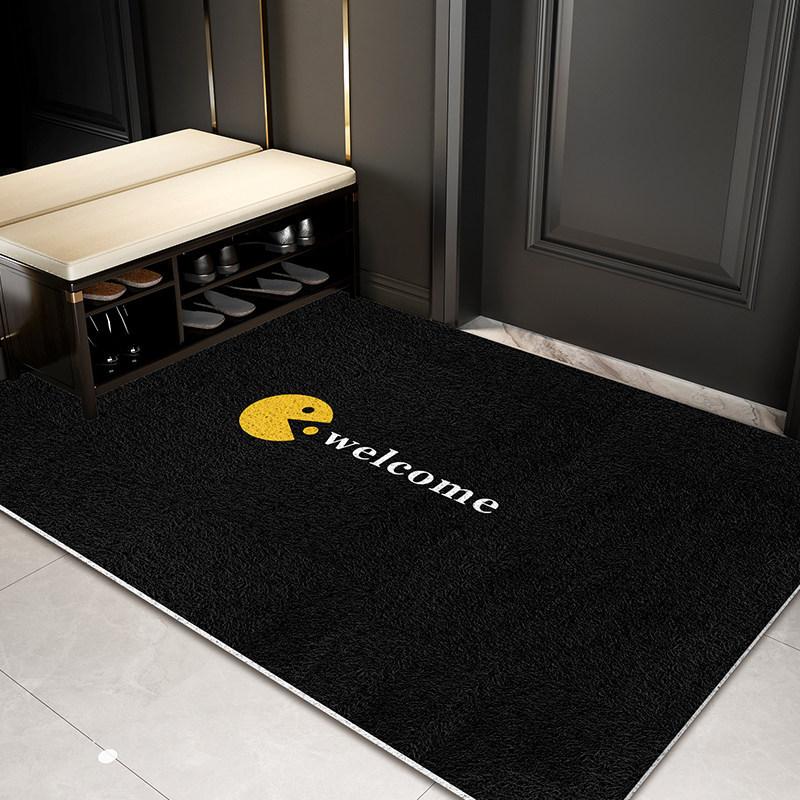 Ins-style Entrance Door Mat Dirt-resistant Wear-resistant Anti-slip Porch Door Mat Toilet Bathroom Drain Pad Living Room Rug