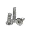 10 Pack Stainless Steel Hex Socket Cap Screws, M6 x 35mm, 304 SS Flat Head Hex Drive Machine Screws, Corrosion Resistant