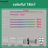 Universal Hide Light Bar Car LED Ambient Light 64 RGB Color Car Interior Acrylic Light Guide Decoration Atmosphere Light 18in 1 Neon Lights 4