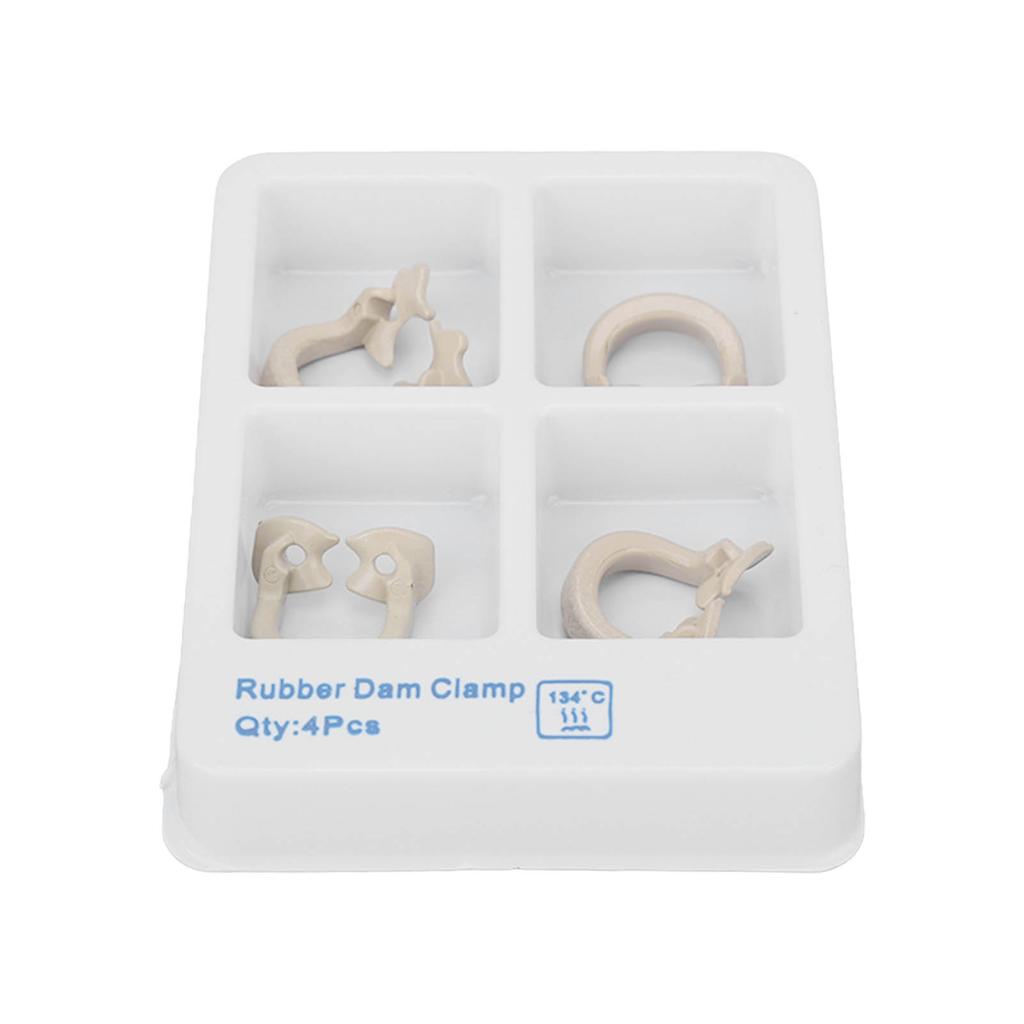 4pcs Dental Matrices Clamp Rings Dental Dam Clamp Barrier Clips Separating Rings Accessory