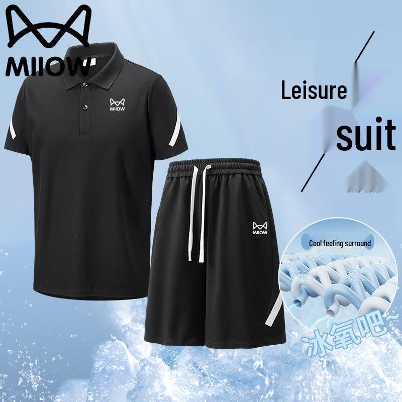 Maoren Men s Summer Casual Short-Sleeve T-shirt & Capris Set L