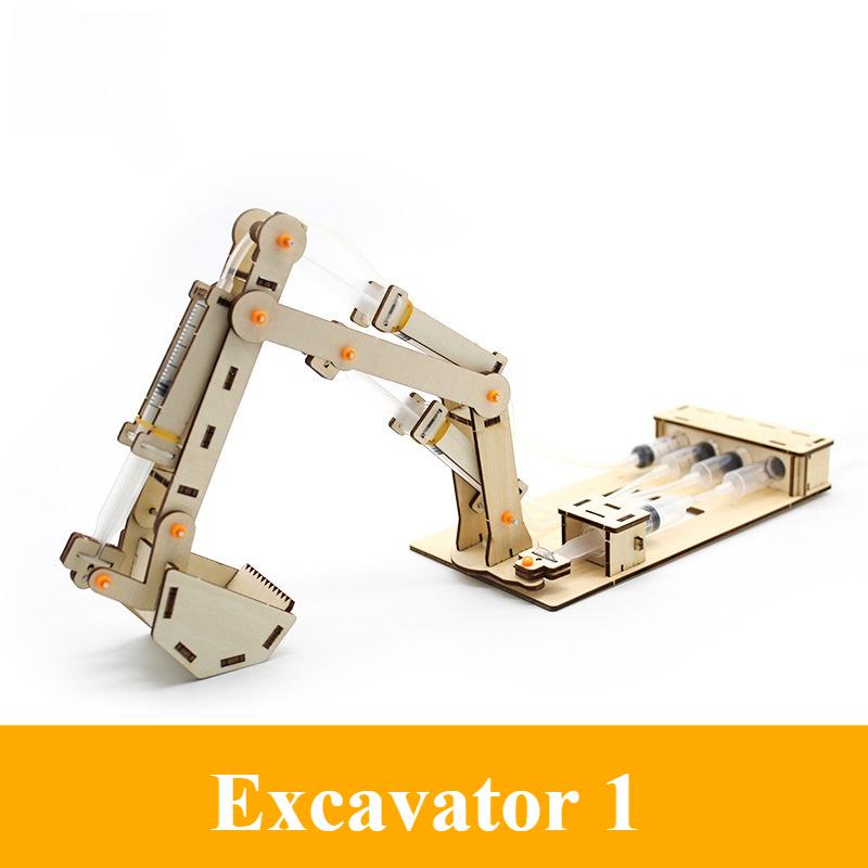 DIY Microscope Excavator fan robot Model Kit - Science And Technology Trend Toy for Small Projects Educational Experiment
