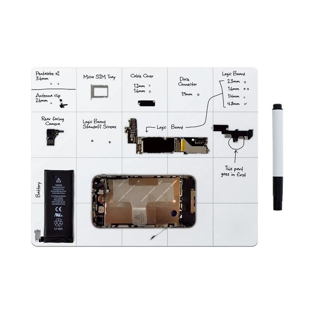 Reparatur-Magnetmatte 300x250mm Magnetische Schraubenmatte für Telefon, Tablet, Computer