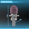 Motoforti  Universal Motorcycle M6 License Plate Screws Cover Anti Theft License Plate Screw Frame Bolt Kit Aluminum Alloy