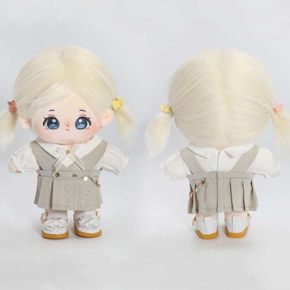Stuffed Dolls Cotton Dolls Outfit T-shirt Doll Uniform Set Fashion 20cm Doll Clothes  DIY Toy