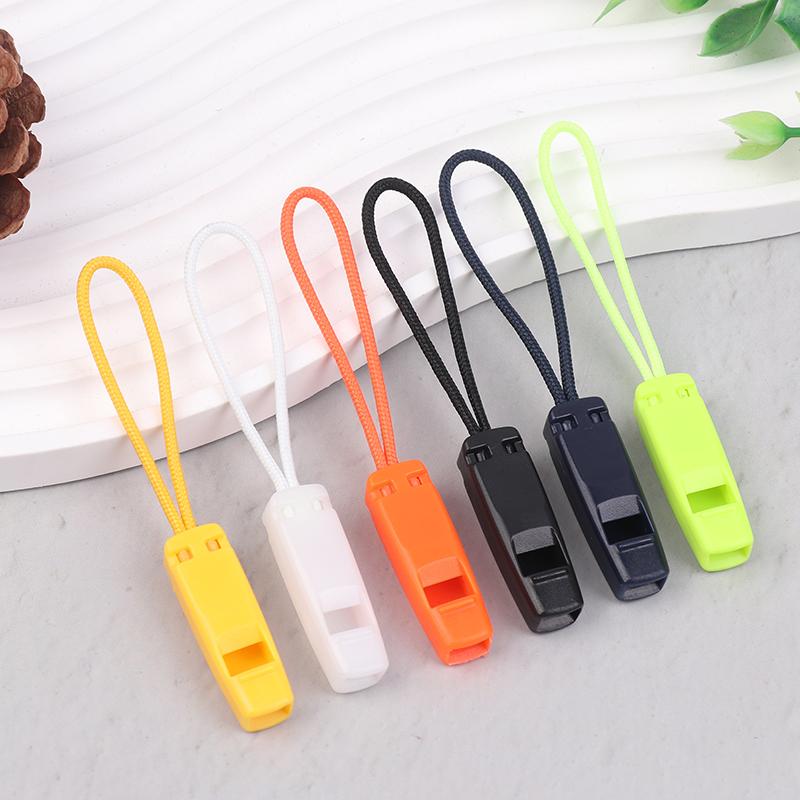 3Pcs Multifunctional Outdoor Survival Whistle Zipper Head Diy Sewing Accessories Wild Field Emergency Signal Cord Pullers