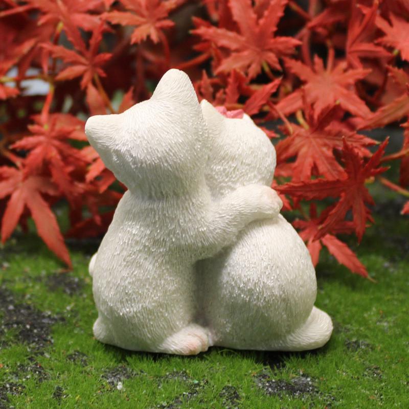 Couple Resin Cute Kitten Arts And Crafts Home Desktop Decorations Birthday Gifts