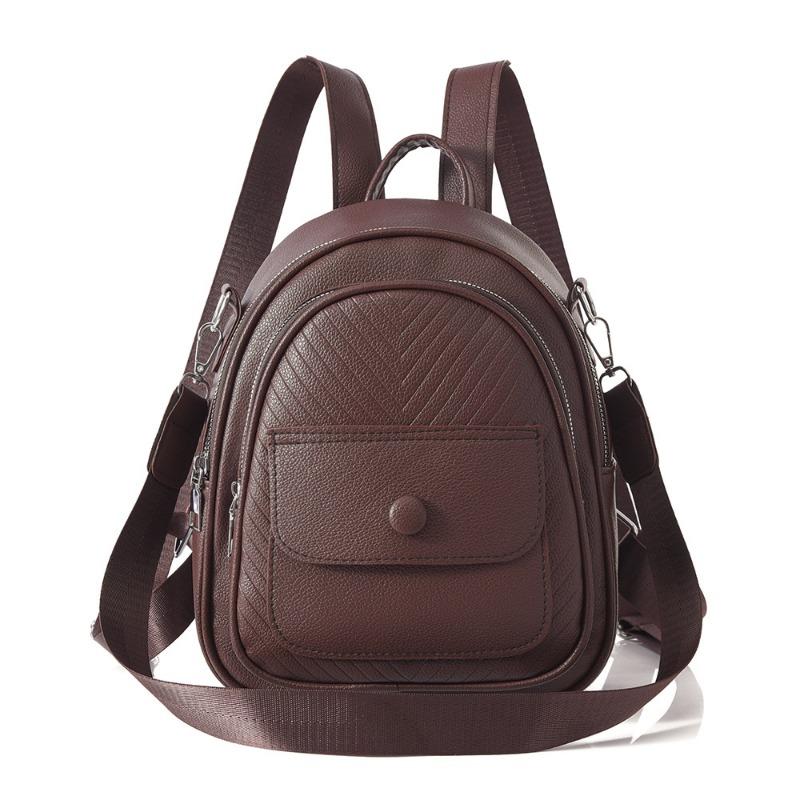 Neuer Rucksack Pendeln kleine und große Kapazität Mode Reiserucksack Damen kleiner Rucksack multifunktionale einfarbige Tasche