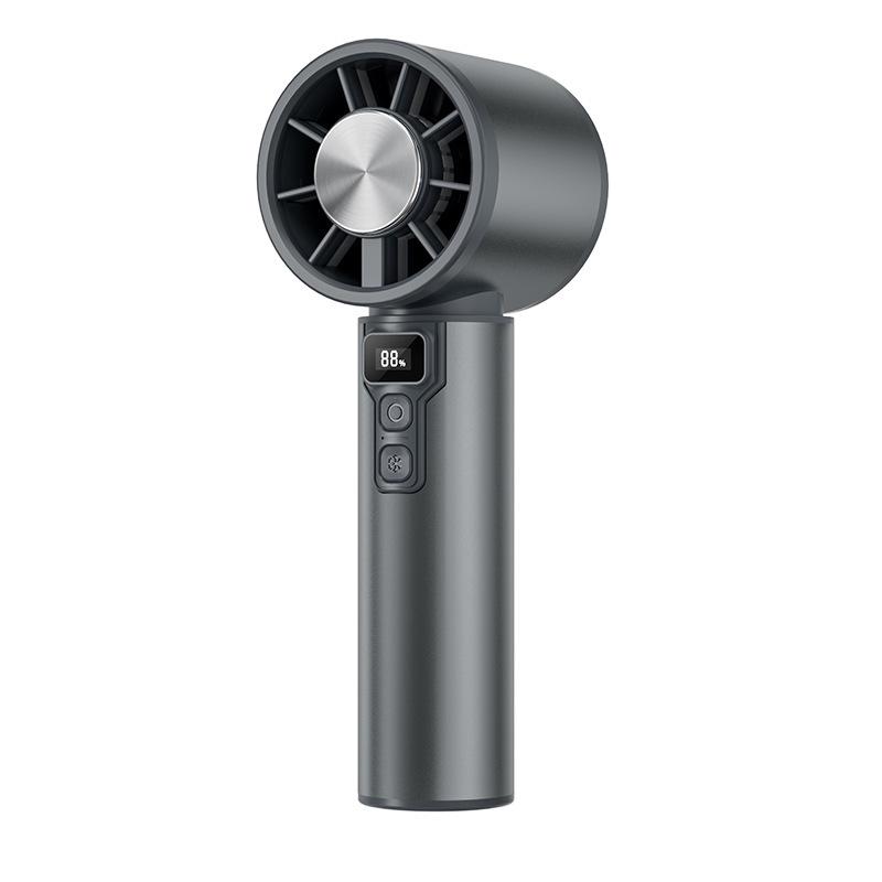

2026 High-Speed Handheld Cooling Fan with Aluminum Alloy Ice Pack 58 x 53 x 154 mm серый