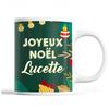 Mug - Noël Lucette Green - Ceramic - Printed Front/Back - 325 Ml