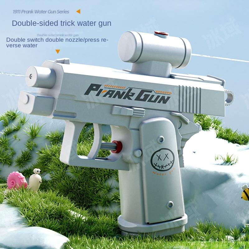 New Water 2-Way Squirt Gun - Press & Spray Water Gun Prank Reverse Splash Toy Water gun Pistol Toy Suitable For Kids Adult