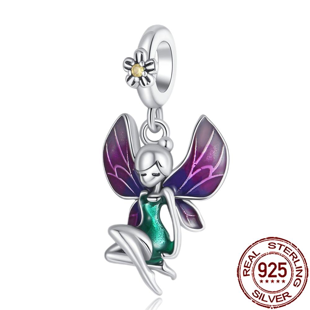 New Charms Copper Dream Catcher Cross Clover Angle Wing Heart Beads Fit Origina Bracelet Necklace Diy Jewelry