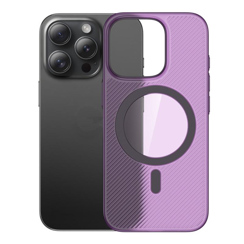 Compatible Magnetic Phone Case for iPhone 16, 16 Pro Max, 15 Pro, 14, 13 - Transparent and Simple Design.