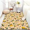 Cartoon Baufahrzeug Druck Teppich für Wohnzimmer Schlafzimmer Bettseite Sofa Tisch Bodenmatte Große Größe Heim Bereichsteppich Dekor