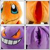 Large Eevee Charizard Gengar Piplup Mimikyu Plush School Backpack for Kids