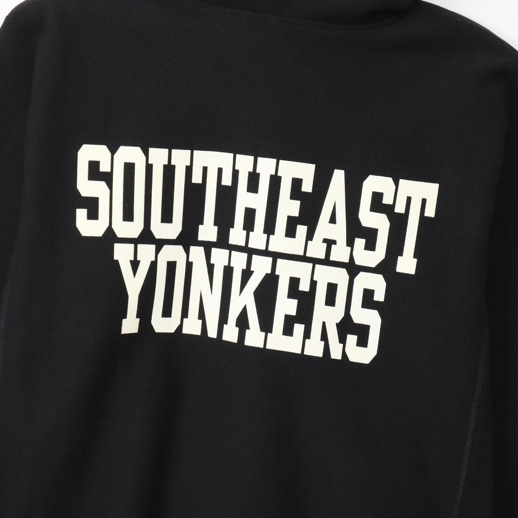 Hoodie Long Sleeve Round Neck Fleece Lined Graphic Print Relax Fit Hooded Sweatshirt REVERSE Black [Champion] 11.5oz WEAVE(R) C3-A116 Men's