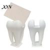 Office Desk Accessory 3D Printed Business Card Holder, Tooth Shaped Matte White Organizer, Home Organizer Minimalist Style Ornament for Dental Clinics