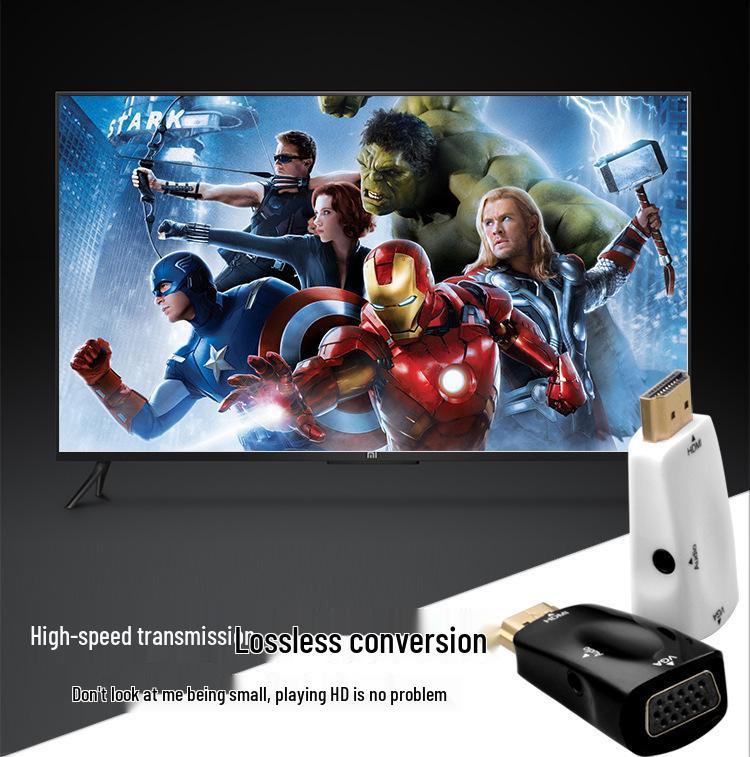 HDMI to VGA High-Definition Video Converter with Audio Adapter 1080P