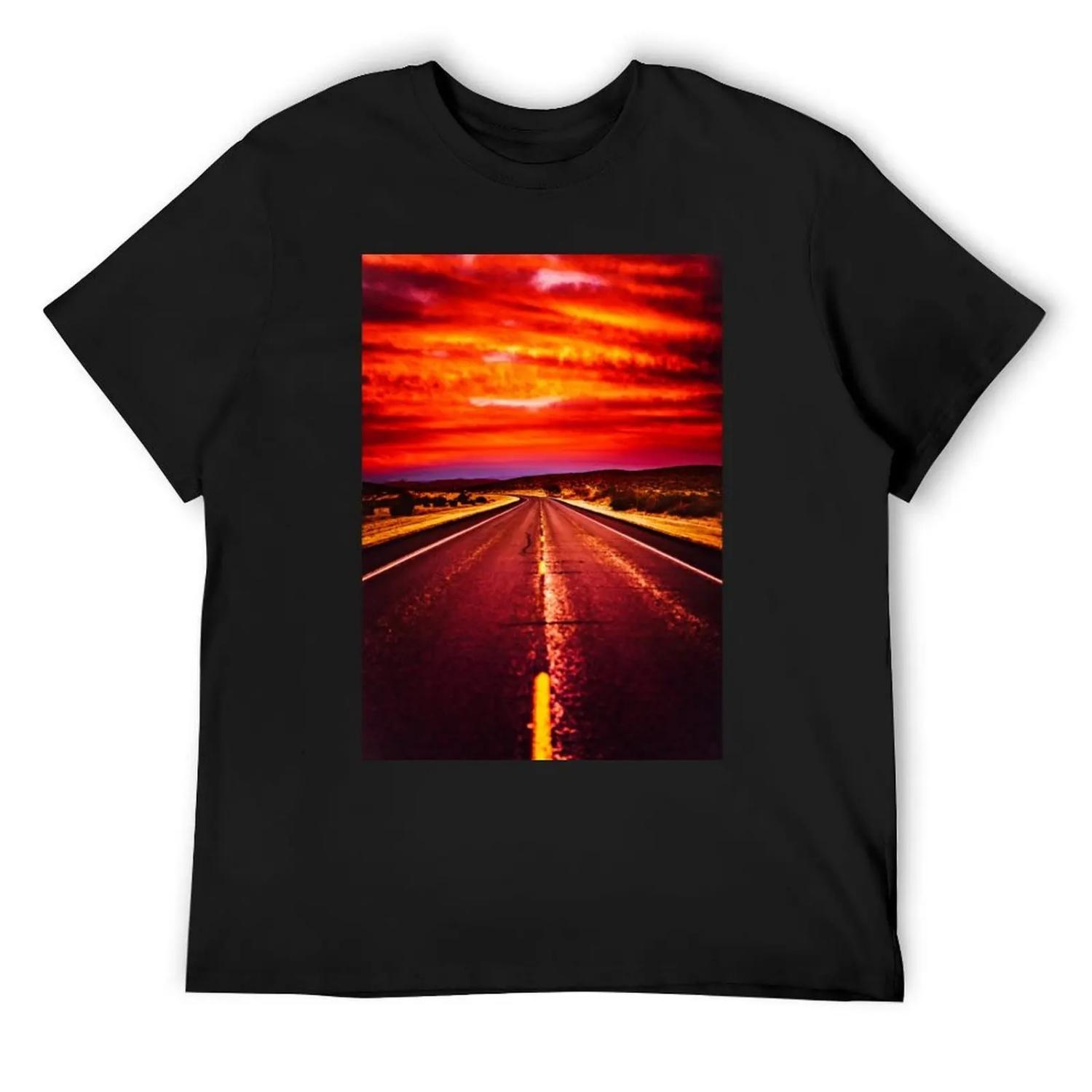 Desert Sunrise T-Shirt quick drying plus size tops mens graphic t-shirts big and tall S