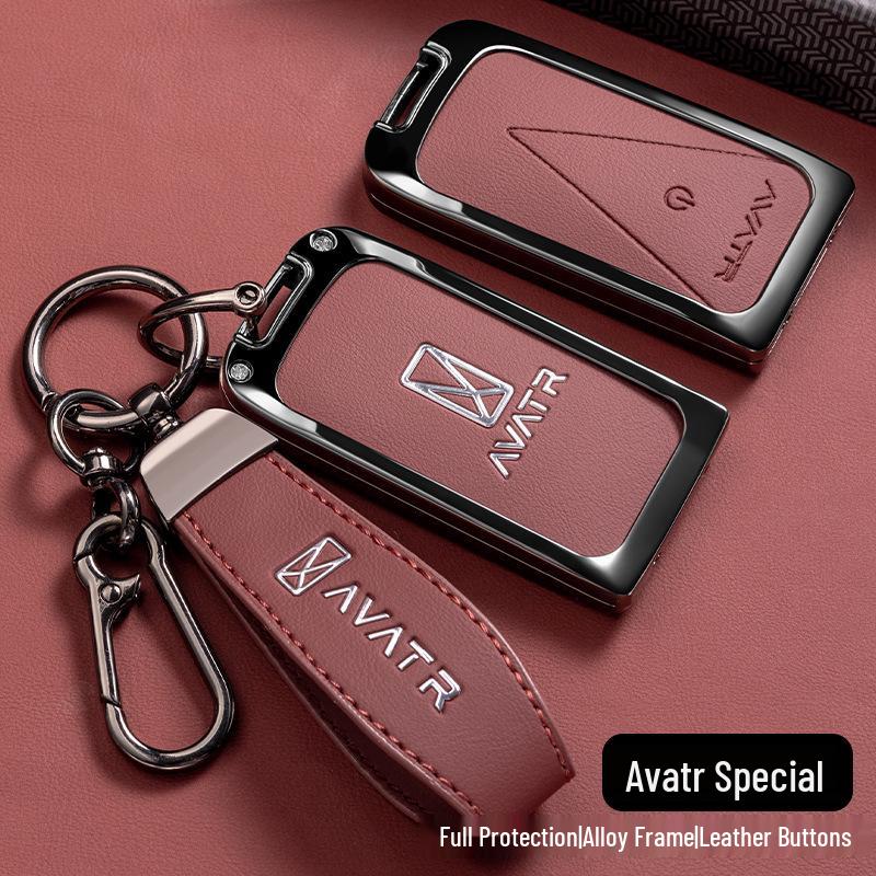 Avatr 11 Key Case Cover: High-Grade Metal Shell for Car Interior Decoration, Full Coverage, New Style