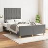 VidaXL Bed Frames with Headboard, Upholstered Bed, Double Bed, Adult Bedroom Interior Bed, Modern, Grey 3270528