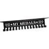 Heavy-Duty Metal Awards Trophy Display Stand Medal Hooks Wall Mount Organizer Medal Storage Holder Display Home Office Decor