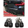Roestvrij Staal Titanium Zwart Quad Uitlaatpijp voor BMW 5 Serie G30/G38