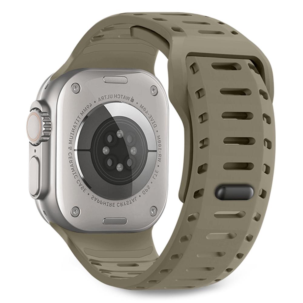 Silicone Band for Apple Watch Series 10 Ultra 9 8 7 SE 6 5 4 3 2 1 46mm 49mm 45mm 44mm 42mm Adjustable Watch Strap